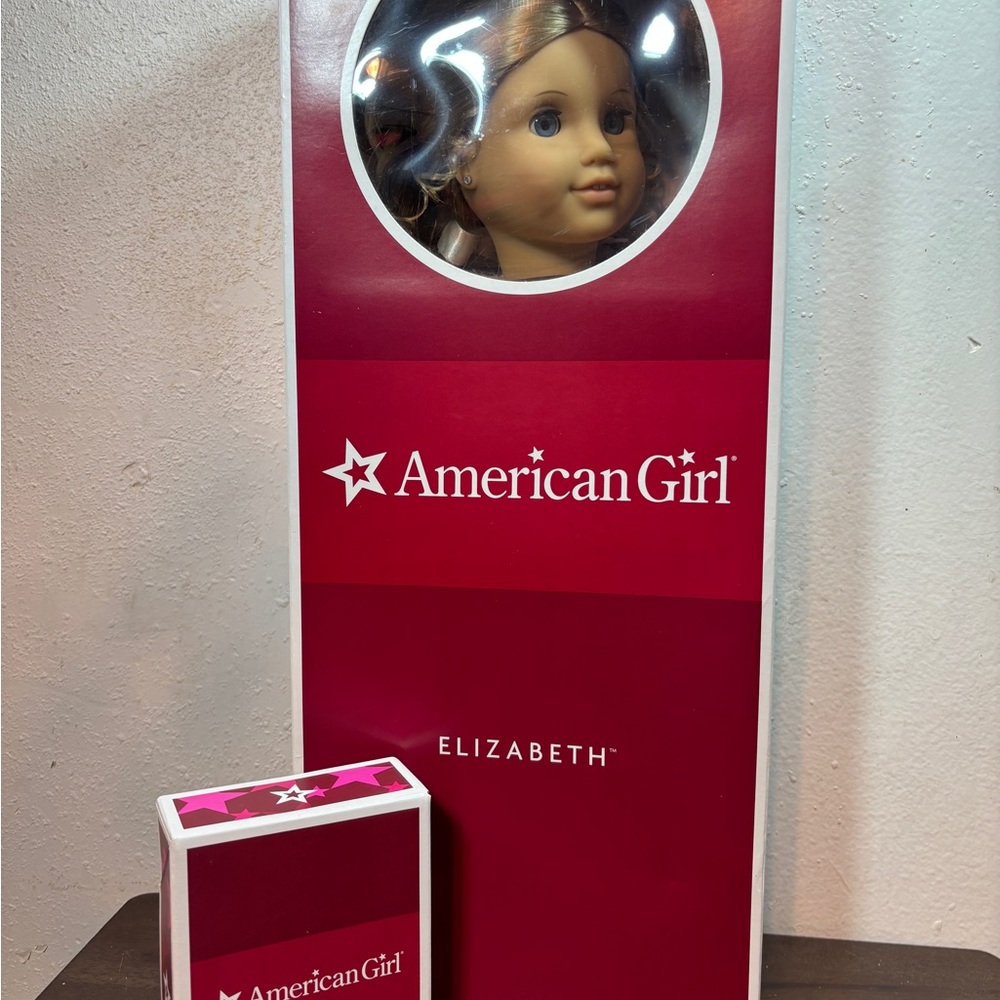 American Girl Doll Elizabeth in Elegant Pink and White Dress - Picture 12 of 13